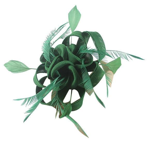 Ahabrexf Headbands for Women, Retro Fascinator Hat with Clip for Tea Party and Wedding Events