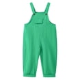thumbnail image 5 of Wxirdiow Shortalls for Boys Girls Overalls Kids Casual Sleeveless Jumpsuits Fashion Lightweight Overall Workwear Summer Loose Fit Romper Clothes Green Size,7-8 Years, 5 of 9