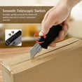 thumbnail image 6 of Aviation Aluminum Utility Knife Portable Craft Utility Knives with 5 Spare Blades Retractable Box Cutter with Clip for Home Office Crafts Arts, 6 of 10