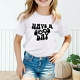 thumbnail image 3 of LNMQLPDBS Girls Tshirts Junior Tops Girls Oxford Shirt Brown Shirt Newborn Girl Clothes for 13 Year Old Girls Size 10-12 Clothes, White 6-7 Years, 3 of 8