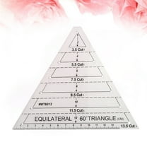 FOMIYES Sewing Rulers Tool 1Pack Transparent Triangle Acrylic For Quilting