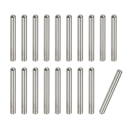 

4x25mm Dowel Pins 20 Pack Round Head Flat Chamfered End Dowel Pin