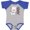 Heather and Royal, variant on Inktastic My Great Aunt Loves Me- cute and happy llama Boys or Girls Baby Bodysuit