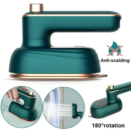 AMERTEER Professional Micro Steam Iron Portable Mini Steam Iron Handheld Garment Steamer for Clothes Household Fast Heat Mini Ironing Machine Lightweight Titanium Plate Electric Heating Iron