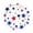 A, variant on 4th of July Party Supplies Patriotic Disposable Paper Plates Independence Day Dinner Plates Red White Blue Stars Stripes Food Serving Tray for USA 250th Anniversary BBQ Picnic Tableware 24Pcs