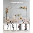 thumbnail image 4 of VEVOR Over The Table Rod Stand Metal Arch Frame 28"-98" Length Adjustable Clamp Decor, 4 of 9