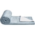 thumbnail image 3 of Ultra-Soft Micromink Sherpa College Dorm Blanket - Twin, Tide Pool Blue, 3 of 7