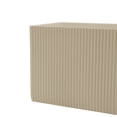 thumbnail image 5 of Koyal Wholesale 16"L x 4"H Desert Tan Ribbed Rectangle Vases, Pack 2, Rectangular Vase, Fluted Vase, Pleated Vase, 5 of 5