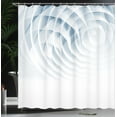 thumbnail image 4 of Ambesonne Geometric Shower Curtain, Futuristic Digital, 69"Wx84"L, Pale Blue, 4 of 5