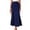 *Navy, variant on ClodeEU Women's Polka Dot High Waisted Skirt with Invisible Zip,Casual Trendy Midi Skirt Pink,Womens Plus XXL