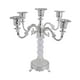 thumbnail image 5 of Candelabro cónico de 5 brazos, soporte para velas, candelabro moderno para interiores y salas de estar. Plata, 5 of 9