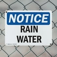 thumbnail image 5 of (2 Pack) Rain Water OSHA Notice Sign 24 Inch X 18 Inch Indoor / Outdoor Rust-Free Aluminum Metal Signs for Workplace, Workshop, and Construction Site, Made in the USA, 5 of 8