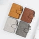 thumbnail image 3 of Cartera de mujer con cremallera corta y hebilla, gran capacidad, ranura para múltiples tarjetas, billetera pequeña esmerilada, billetera para mujer, 3 of 5