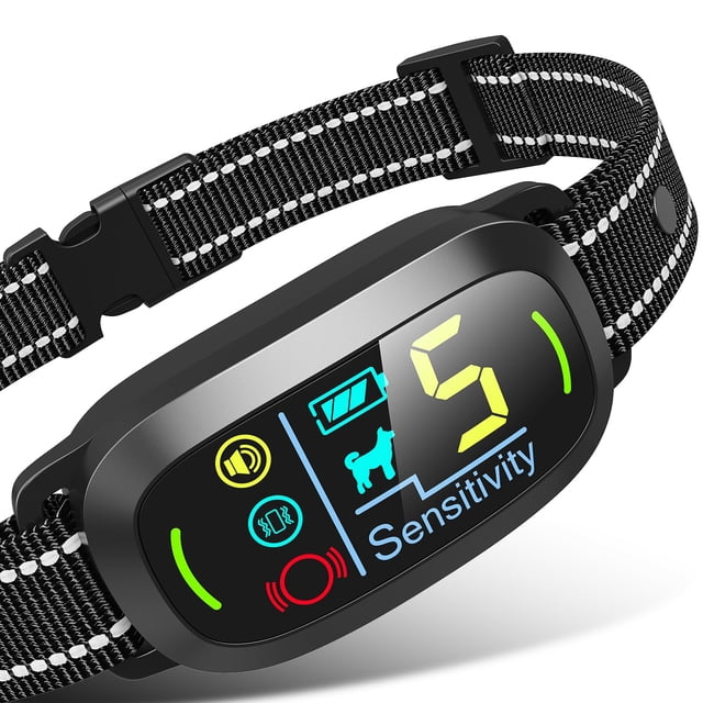 Collar antiladridos Oliry Smart AI para perros con 5 modos de entrenamiento IP67