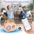 thumbnail image 2 of Mini Karaoke Machine with 2 Wireless Microphones for Kids, 2 of 5