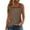 Light Brown, variant on Women's Casual Sleeveless Striped Tank Top Summer Fashion Square Neck Blouse for Daily Wear, Breathable and Stylish