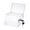 transparent, variant on MAGIDEAL Acrylic Donation Business Container Case Fundraising Ballot Box white
