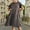 Brown, variant on FAHXNVB Girl Summer Dress Little Girls Crewneck Cotton Short Sleeve Stripe Dresses Casual Midi Sundress for Kids 12M-12 Years