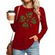 thumbnail image 1 of Xuyuer Women St. Patrick's Day Sweatshirts Shamrock Shirt Clover Printed Long Sleeve Irish Gift Casual Loose Fit Tops, 1 of 5