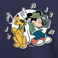 thumbnail image 3 of Disney - Mickey & Friends - Pluto & Mickey Listening to Music - Toddler And Youth Long Sleeve Graphic T-Shirt, 3 of 5
