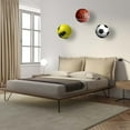 thumbnail image 5 of 4 Pcs Wall Mount Sports Ball Holder Display for Medicine Ball, Basketballs, Volleyballs, Soccer Storage Rack, 5 of 5