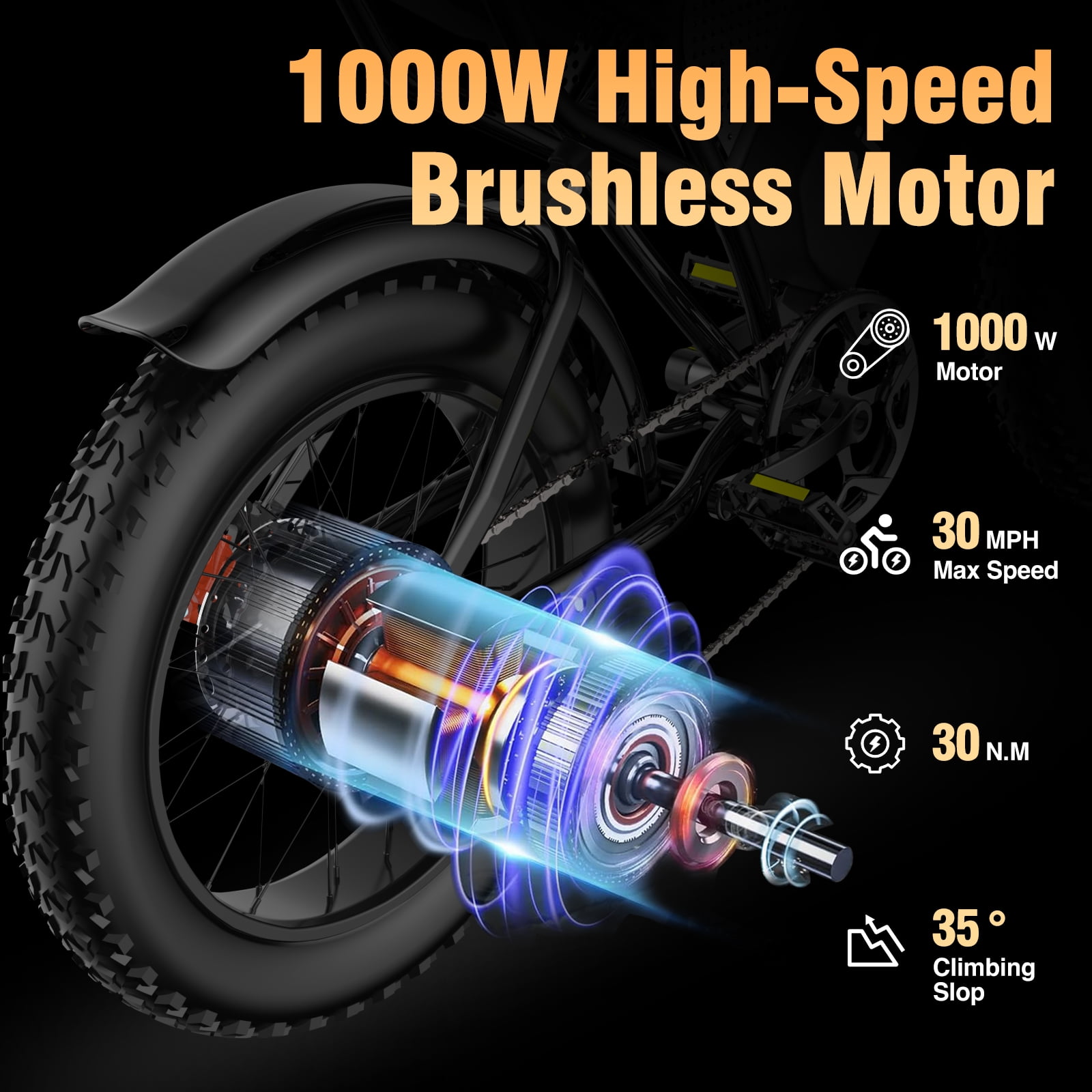 750W MTB Electric Bicycle 48V 20Ah Removable Battery E-BikeElectric Bike for Adults 20" Fat Tire Electric Motorcycle, Shimano 7 speed Full Suspension Electric Bicycle UL2849