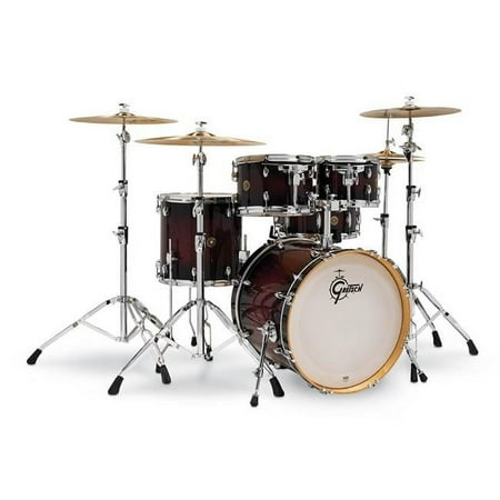 Gretsch Import Catalina Maple Shell Pack for Drum - 20-10-12-14-14SN, Deep Cherry Burst - 5 Piece