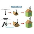 thumbnail image 3 of SDNall Weather Vane Decoration Roof Weather Vane Garden Courtyard Decoration, 3 of 9