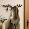 thumbnail image 3 of Antler Decorative Hook Wall Hanging Coat Hook Resin Vintage Style Wall Decor And Key Holder For Hats Bags And Coats Easy To Install Traceless Mounting For Home Or Store Entrance, 3 of 6