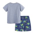 thumbnail image 6 of Boys Spring Outfits Short Sleeve Cartoon Dinosaur Prints T Shirt Tops Shorts Kids Outfits Baby Boy Clothes Grey 3 Years-4 Years, 6 of 6