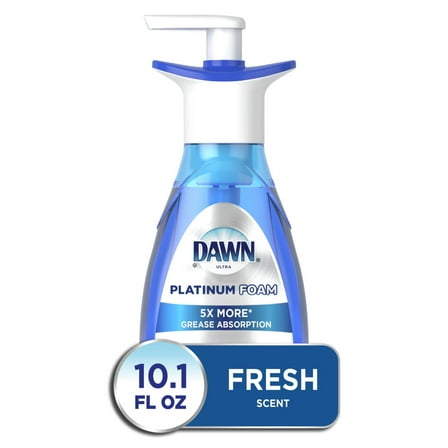 Dawn Direct Foam Dish Soap, Dishwashing Liquid, Grease Removal, Fresh Rain, 10.1 fl oz