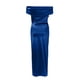 thumbnail image 3 of Gibobby Vestidos largos elegantes Moda Color sólido Manga corta Un cuello Corte Vestido formal sexy Mujer Noche(Azul,XL), 3 of 5