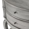 thumbnail image 5 of HomeRoots 476431 26 in. Wood Oval End Table with Two Drawers & Shelf, Gray, 5 of 9