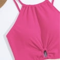 thumbnail image 7 of MAIHAN Girls Swimsuit Two Piece Tankini Swimsuits with Boyshort Adjustable Ruched Bathing Suit Summer Swimwear(Pink,12-13 Years), 7 of 7