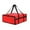 Red, variant on Compact Insulated Pizza Delivery Bag, 15.75x15.75x5.91 Inch Thermal Food Transport Carrier, Portable Non-Woven Pizza Warmer Bag for Outdoor Picnics, Parties, and Personal Use