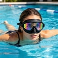 thumbnail image 7 of Amketima Oversized Swimming Goggles with Nose Cover Anti Fog Anti Leak Waterproof for Adults Teens Pool Training Leisure 16cm Frame, 7 of 7