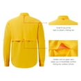 thumbnail image 5 of BASSDASH Men's Performance Fishing Shirt Button Down Long Sleeve UPF 50 Quick Dry FS21M, 5 of 7