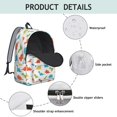 thumbnail image 4 of Dinosaur and Silhouette White Pattern Backpack for School, Cute School Bag with Adjustable Shoulder Straps and Padded Back, 15.7"x11.8"x5.5", 4 of 5