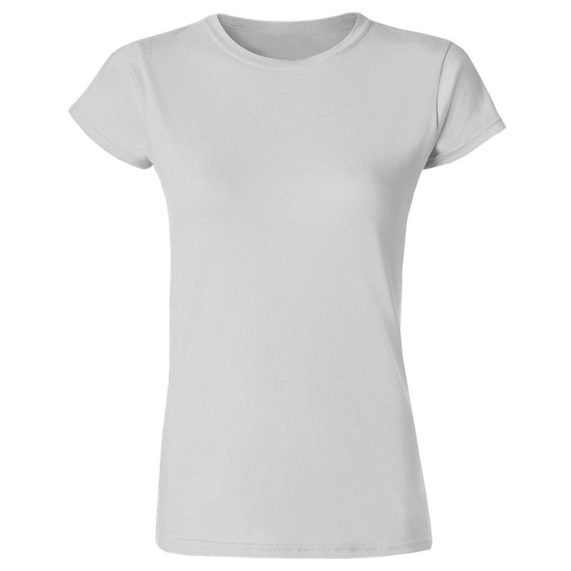 Nakedshirt - Camiseta Triblend modelo Nancy para mujer (Blanco)