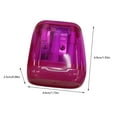 thumbnail image 2 of Qwtwty Office Products 2PCS Double Hole Pencil Sharpener with Cover Color Pencil Sharpener Portable Oval Manual Pencil Sharpener for Office Supplies, 2 of 2