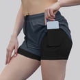 thumbnail image 2 of GEWSEY Womens Running Athletic Shorts with Liner Pockets, Quick Dry Cycling Tennis Workout Yoga Gym Hiking Jogger Outdoor Shorts (Grey, XXL), 2 of 6