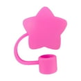 thumbnail image 4 of Star Straw Covers for 10mm Straws,Straw Covers for 40/30 oz Cup,Reusable Cute Silicone Straw Lids Protectors,Drinking Straw Topper,Dust-Proof Reusable Straw Tips Lids, 4 of 9