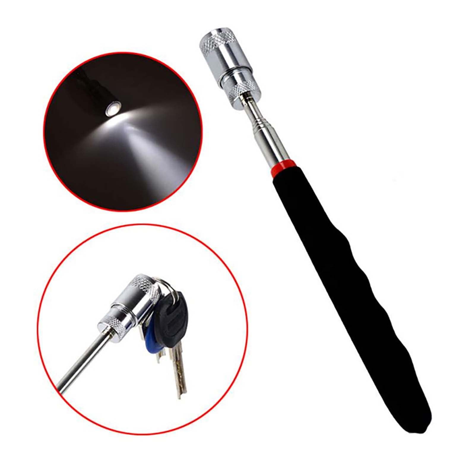 Telescopic Magnetic LED Light Pen Pick Up Bolt Magnet Tool Extendable Rod Stick 