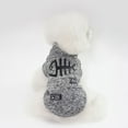 thumbnail image 1 of Ropa para gatos Otoño e invierno Ropa cálida para gatos Abrigo para gatitos Chaqueta Ropa estampada para gatos Ropa para mascotas Traje, Gris claro, S, 1 of 5