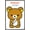 Barnwood Framed Version, variant on Rilakkuma - I'm Always Feeling Relaxed Wall Poster, 14.725" x 22.375"