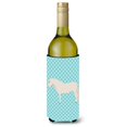thumbnail image 1 of "Treasures Paso Fino Cubrebotellas Decorativo Cuadros Azules, 750 ml, Multicolor" Caroline's Treasures BB8079LITERK, 1 of 1