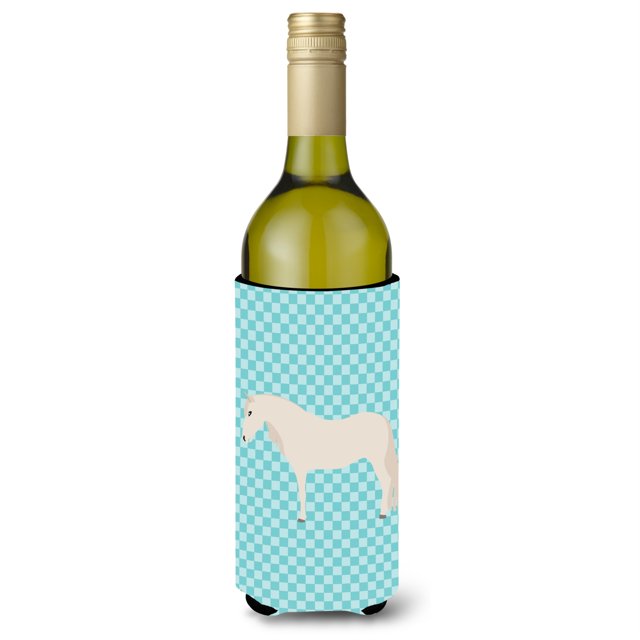 "Treasures Paso Fino Cubrebotellas Decorativo Cuadros Azules, 750 ml, Multicolor" Caroline's Treasures BB8079LITERK
