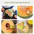 thumbnail image 4 of 3PCS Stainless Steel Fruit Cutter Set, 3-in-1 Fruit Carving Tool, Seed Removing and Pulp Digging Separator, Melon Baller, Watermelon Cutter, 4 of 4
