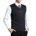 thumbnail image 1 of Chemise Sans Manches à Carreaux Col en V Mode Décontractée pour Hommes, 1 of 4