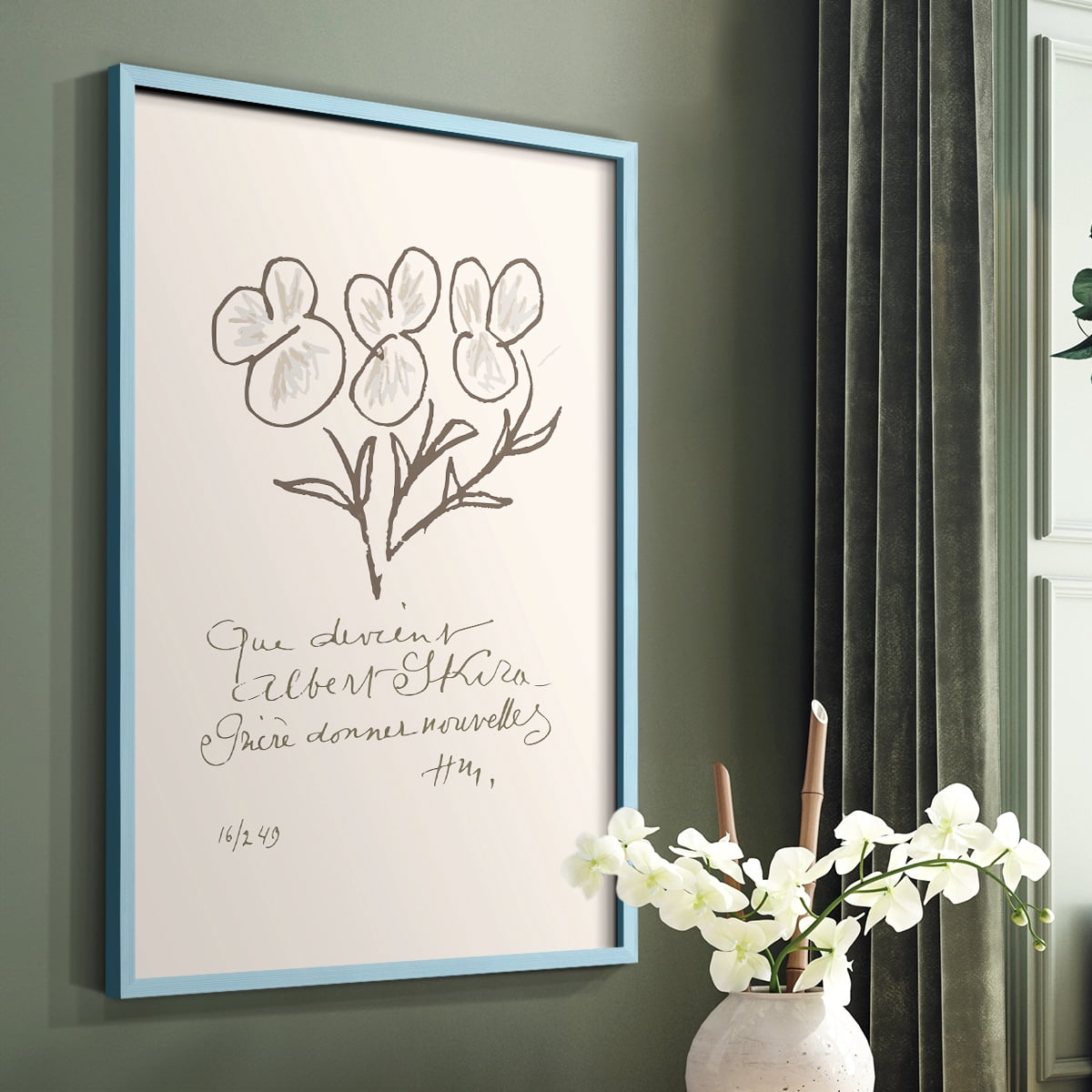 Matisse CCXLII in Solid Wood 8 x 10 Framed Print